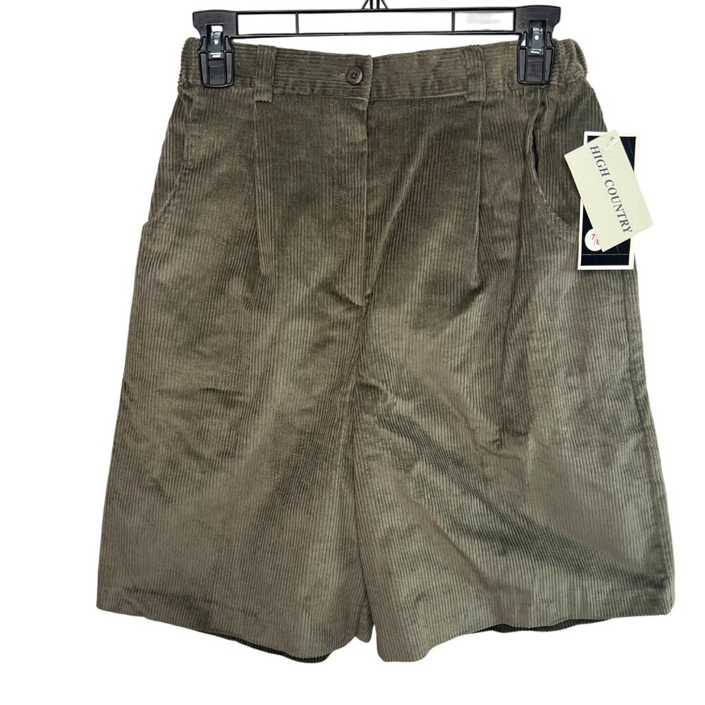 VTG Southern Lady NWT Deadstock Corduroy Mom Shorts Super High Rise Size 7/8